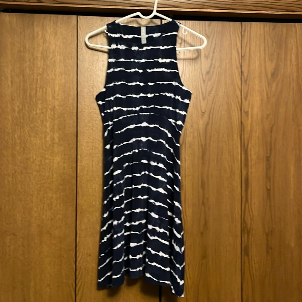 Athleta Navy Blue Tie-Dye Dress Size Small